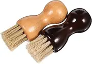 Beavorty 2pcs Mini Shoe Brush for Deep Cleaning Gentle Bristles for Leather Shoes Boots Versatile