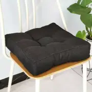 Textured Chair Seat Pad (Chair Cushion), Square Indoor Outdoor Dining 2pcs Set