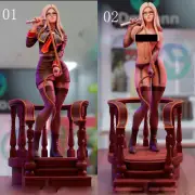 Quistis 1/8 1/6 3D print figure Model Kit Unpainted Unassembled Garage Kit