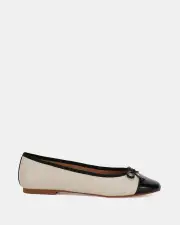Miss Sofie Landon/Bone/black Womens Flats 08