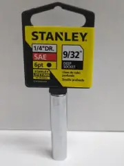 *NEW* Stanley 1/4 drive SAE 6 pt 9/32" Deep Socket