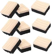 HOODANCOS 12Pcs Dry Erase Board Erasers Chalkboard Cleaners with Felt Cloth Lightweight Blackboard Wipers for Office Teaching Use