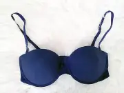 GILLY HICKS by Abercrombie PUSH UP STRAPLESS BRA NAVY 36C NWT