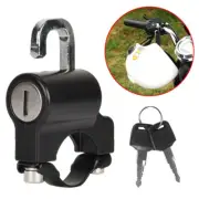 Universal Motorcycle Helmet Security Lock Anti-Theft Metal 22mm-26mm with 2 Keys