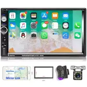 Double Din Car Stereo 7 inch Touchscreen Car Radios with Bluetooth Indash 2 D...