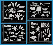 White Chipboard Embellishments - Art & Craft - Collection Three