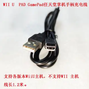 【老A商社】適用於WII U PAD GamePad任天堂掌機手柄wiiu主機USB充電線連接線