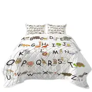 ABC Alphabet Kids Characters Coverlet