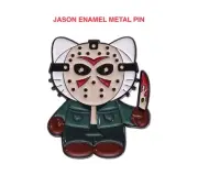JASON HOCKEY MASK #2 ENAMEL METAL PIN BROOCH HORROR MOVIE NOVELTY GIFT HAT BAGS