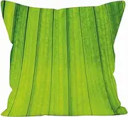 [CEVAN] Linen Pillow Covers Farmhouse Style Cushion Case Cover Vein Pillow Cover Japandi Cushion Covers Chaise Lounge Green Sofa Decor Throw Pillow Covers 45x45cm,1Pcs