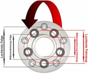 H&R Hole circle adapters VA+HA 4x100mm/60,1 auf Felge (for: Renault)