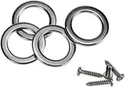 Kisangel 4pcs Silver Bass Tuning Pegs Lr Machine Heads for Bass Guitar Replacement Durable Essential Accessory for Accurate Tuning and Performance
