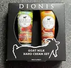 Dionis COUNTRY APPLE & BUTTERSCOTCH Goat Milk Hand Cream Set for dry hands 1ozx2