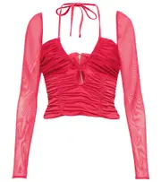 [Self-Portrait] Self-Portrait Stretch-jersey top AU 4 pink