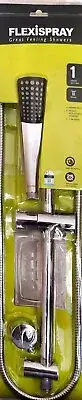 Methven Flexispray Shower Rail Adjustable Height Square Handset Chrome Finish