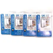 LASER POWER PLUG ADAPTER AU NZ TO UK HK MY TRAVEL CONVERTER **LOT OF 4** PW-T500