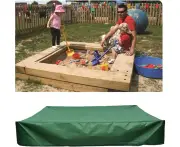 Sandpit Cover,Tarpaulin for Sandpit With Drawstring Waterproof -Green