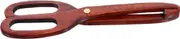 BESTOYARD Wooden Bread Tongs Multi Functional Kitchen Utensils for Serving Bread Fruits and Salads Ergonomic Natural Design for Grilling and Catering and Elegant