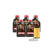5L Motul 8100 X-CLEAN+5W30 Wix Filter Motor Oil Change Kit API SN/CF For Hyundai (for: Hyundai)