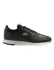 [Lacoste] Linetrack Leather Sneakers in Black/Wht