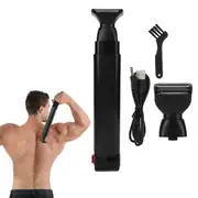 Men Back Hair Remover USB Rechargeable Body Hair Trimmer Adjustable Back Shaver