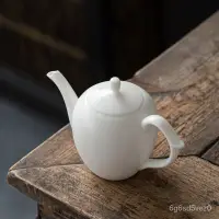 在飛比找蝦皮購物優惠-汝窯陶瓷泡茶壺/茶具茶道套裝 素燒高檔茶壺單個美人茶壺薄胎凝