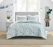 Poppy & Fritz Oliva Blue King Duvet Cover Set, NWT
