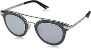 [Police] HALO 2 SPL349 SHINY PALLADIUM BLACK/SMOKE SILVER unisex Sunglasses
