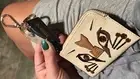 Rare Mimco Courageous Handbag Keychain Keyring Pouch + Mimco Dust Bag