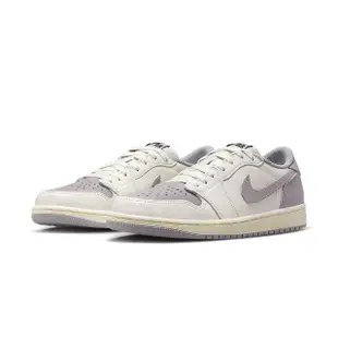 【NIKE 耐吉】Air Jordan 1 Retro Low OG 男鞋 白灰色 喬丹 拼接 AJ1 休閒鞋 CZ0790-101