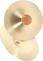 VICASKY Traditional Celebration Percussion Cymbals Mini Rhythm Hand Cymbals 7cm Sturdy Sound for Bands