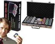 Poker Sets with Case,Versatile Casino Chips Set Casino Games for Parties | Weighted Complete Poker Playing Game Set Poker Game Set for Blackjack Tournament