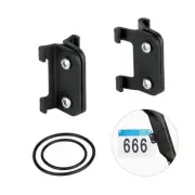 Black Bike Number Plate Holder for Cycling Races Easy to Mount and Remove