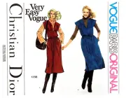 1970's VOGUE Misses' Jumper Christian Dior Pattern 1756 Size 14 UNCUT