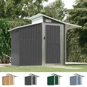 Garden Shed Galvanised Steel Outdoor Tool Storage Shelf Multi Colours vidaXL