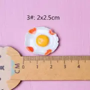 7pcs Egg Resin Charms, for Slime DIY party sketchbook Fast Shipping