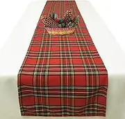Tartan Plaid Table Runner for Home Kitchen Dinner Party Holiday Christmas Table Decorations - Scottish Christmas Table Runners 72 Inch