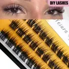 3 Lines Wispy Fluffy False Eyelashes Volume Individual Fake Eyelashes