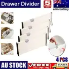 4PCS Expandable Drawer Divider Adjustable Partition Storage Organizer Clapboard