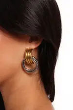 [PUP38] Cyra Earrings - Gold/Silver gold
