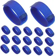 VANZACK 20pcs Pet Footwear Straps: Pet Cover Straps Slip Sock Holders for Rainy Days Weather Resistant Bootie Fasteners Non Slip Footwear Bands for Use Blue
