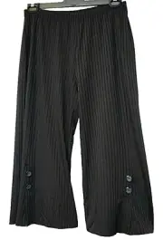 TS TAKING SHAPE plus size M / 20 Illusion Crop Pant wide leg floaty pants NWT!