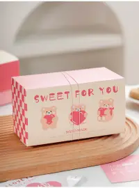 在飛比找蝦皮購物優惠-烘培紙盒 牛皮紙盒 飛機盒 愛心熊小禮盒糖果巧克力餅乾牛軋糖