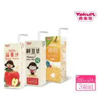 在飛比找momo購物網優惠-【Yakult 養樂多】養樂多果汁豆漿200ml*24入任選