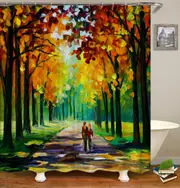 Shower Curtain Autumn Painting Shower Curtain