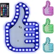 Car Finger Sign,Finger Gesture Light,Car Gadgets and Road Fury Signs with Remote Control - 3 Rechargeable Cool Glowgesture for Car Truck Accessories Pair