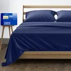 100% Pure Egyptian Cotton California King Size Bed Sheets Set - 1000 High Thread