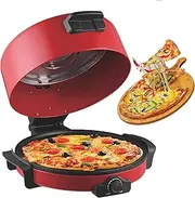 40cm Pizza Maker, 2200W Portable Electric Baking Pan with Temperature Control, Double-Sided Heating, with Non-Stick Coating, for Pizzas/Pancake/Nachos/Fajitas/Omelettes