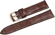[g24] 18mm Genuine Leather Watch Band Strap Fits PRC200 PRS200 CHRONOGRAPH | PRS-200 PRC-200 Brown Rose Buckle