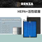 【RENZA】適用 ELECTROLUX 伊萊克斯 極適家居500/700 ED1031WC ED1251DC 空清除濕機(HEPA+活性碳濾網)